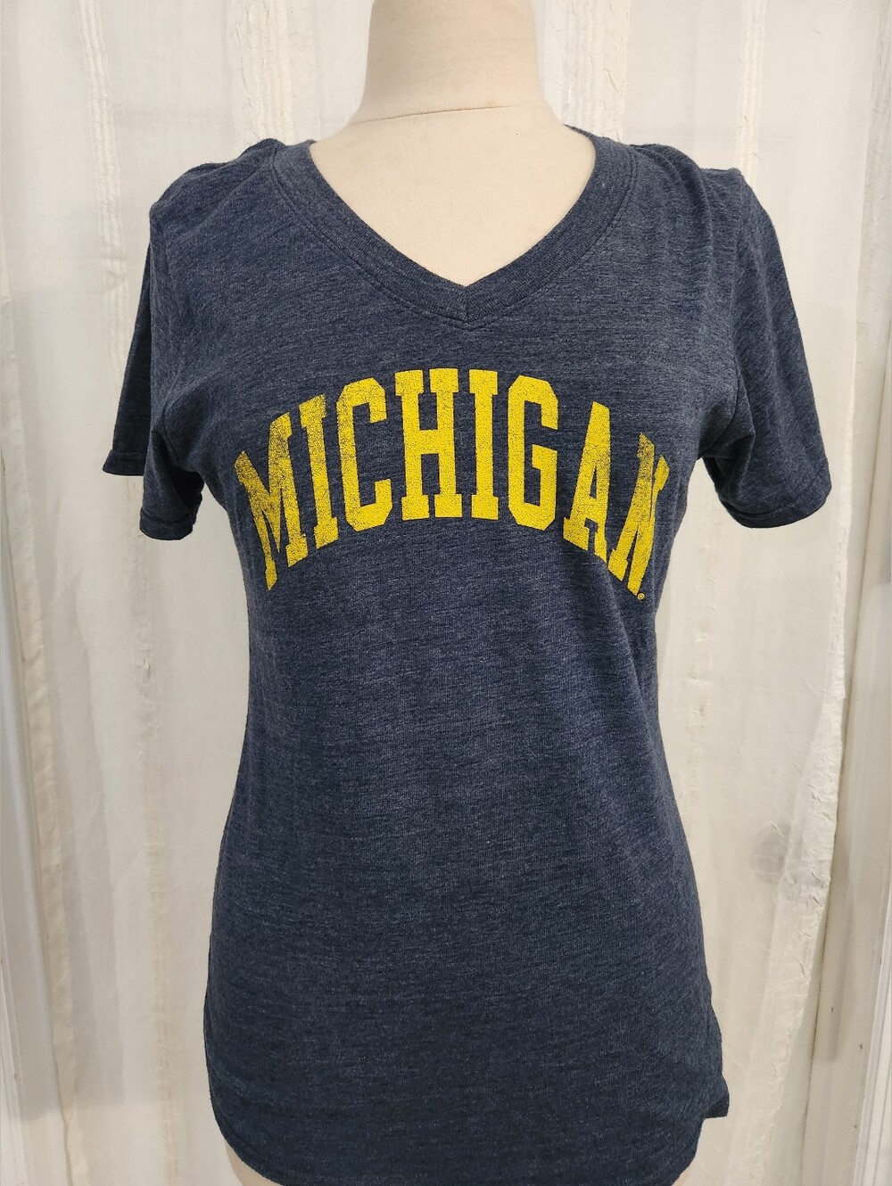 Michigan Navy V-Neck